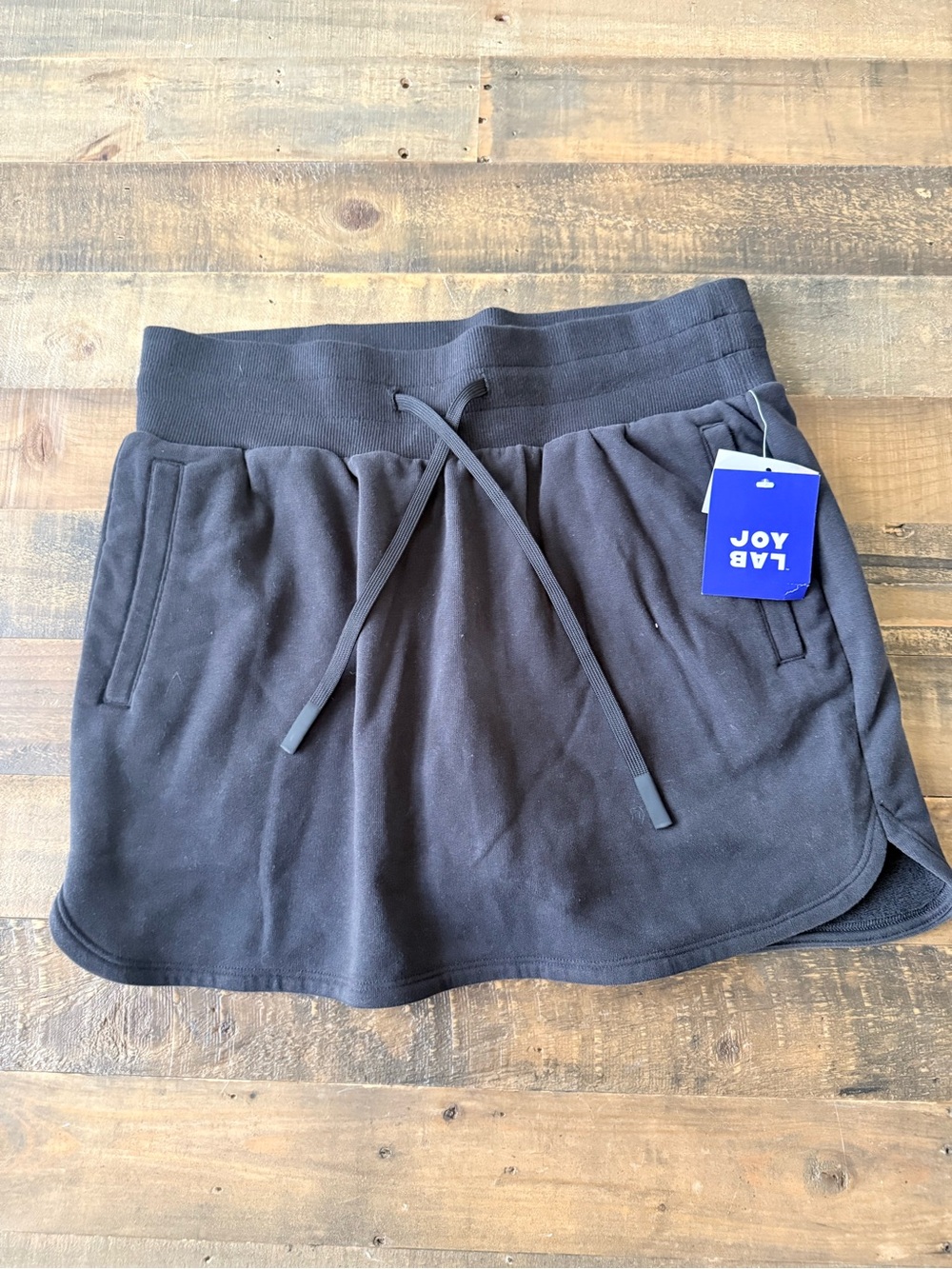 JoyLab Black Athletic Skort with Pockets and Drawstring